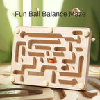 Eğitici Ahşap Konsantrasyon ve Denge Labirent Oyuncağı - Montessori Genom - #montessorigenomtr# - montessoritr - montessori