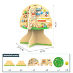 Eğitici Çok Fonksiyonlu Ahşap Matematik Ağacı - Montessori Genom - #montessorigenomtr# - montessoritr - montessori