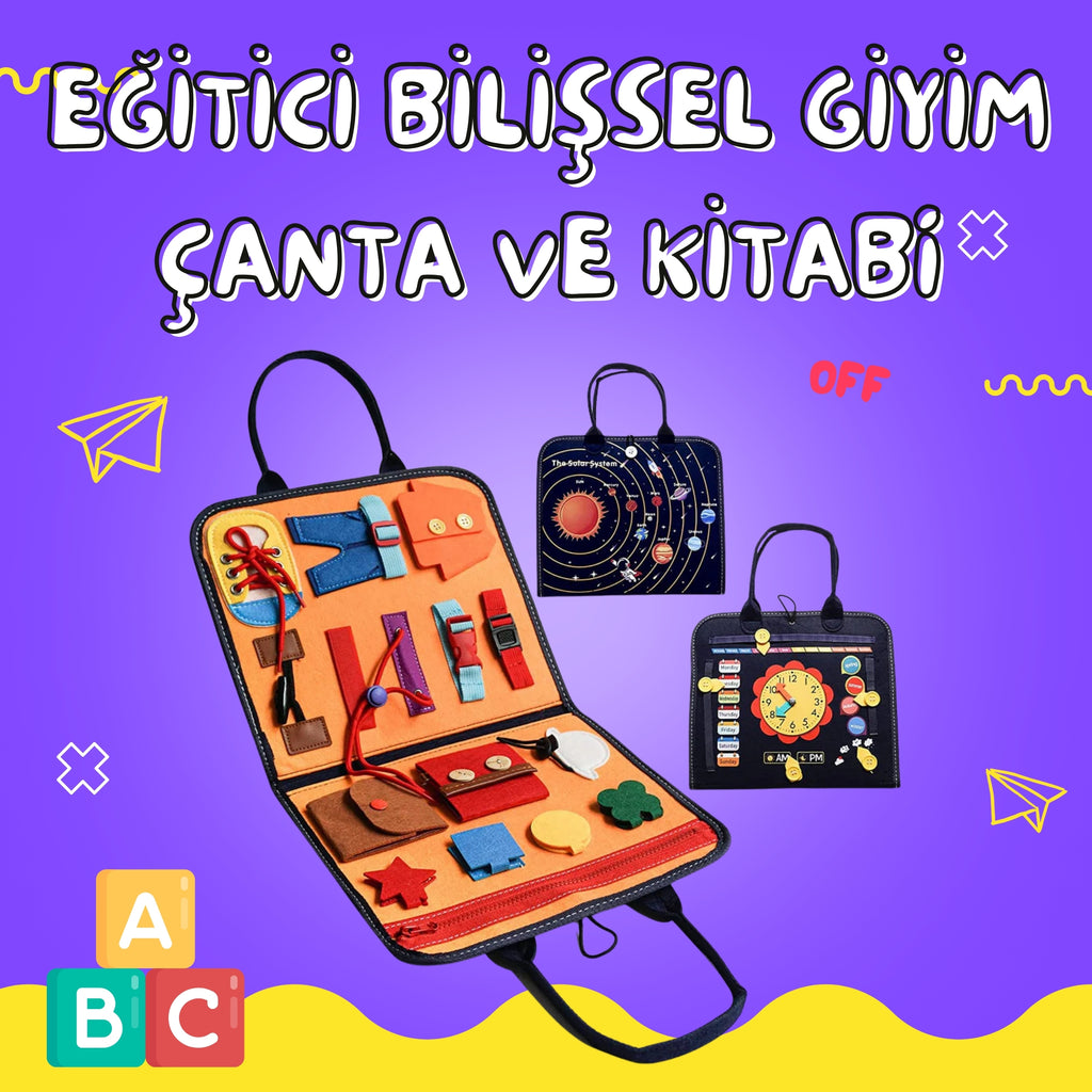 Eğitici Bilişsel Giyim Çanta ve Kitabı